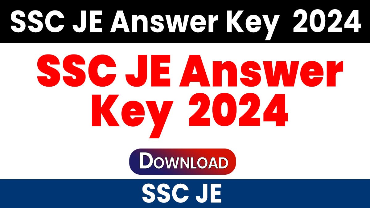 SSC JE Answer Key  2024